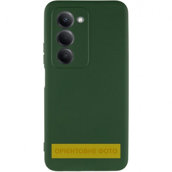 Чохол TPU GETMAN Liquid Silk Full Camera для Xiaomi Redmi 15 (Global) Зелений / Dark green