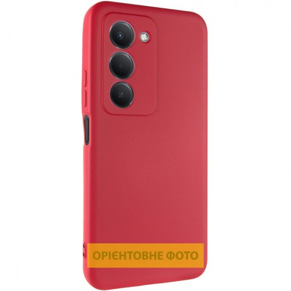 Чехол TPU GETMAN Liquid Silk Full Camera для Xiaomi Redmi 15 (Global) Красный / Dark Red
