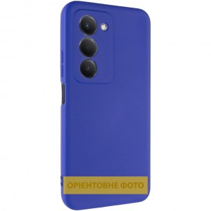 Чехол TPU GETMAN Liquid Silk Full Camera для Xiaomi Redmi 15 (Global) Синий / Deep navy