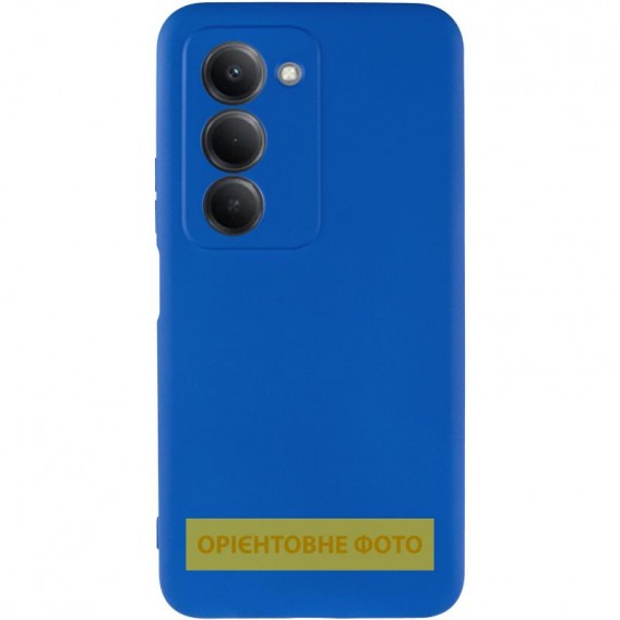 Чехол TPU GETMAN Liquid Silk Full Camera для Xiaomi Redmi 15 (Global) Синий / Royal blue