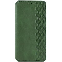 Шкіряний чохол-книжка GETMAN Cubic (PU) для Xiaomi Redmi 15 (EU) Зелений