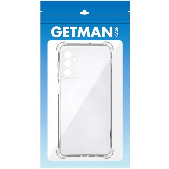 TPU чехол GETMAN Ease logo усиленные углы Full Camera для Samsung Galaxy A37 5G Бесцветный (прозрачный)