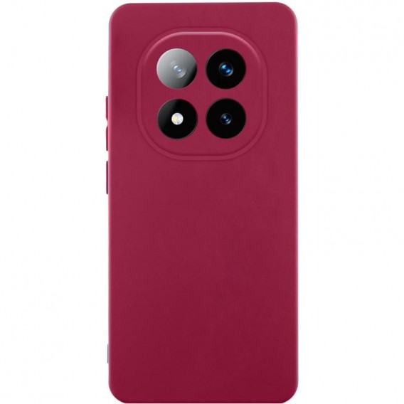 Чехол TPU GETMAN Liquid Silk Full Camera для Xiaomi Redmi Note 15 4G/5G (EU) Бордовый / Marsala