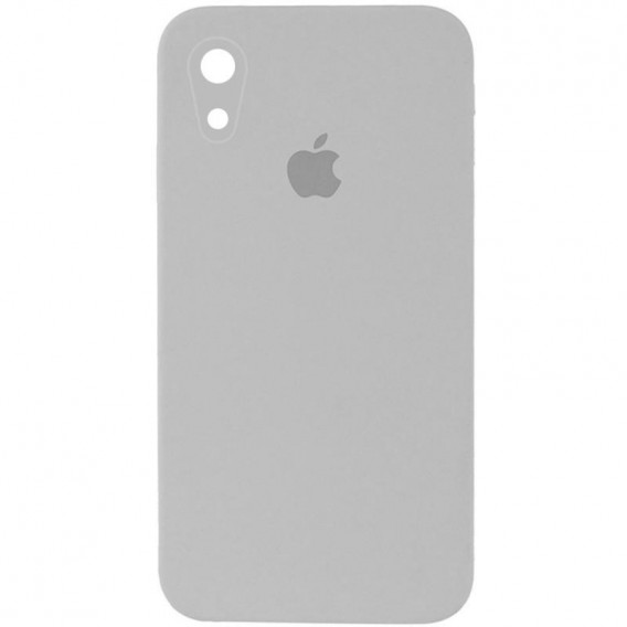 Чехол Silicone Case Square Full Camera Protective (AA) для Apple iPhone XR (6.1 дюйма) Серый / Light Grey