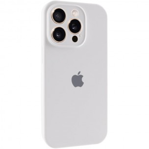 Чехол Silicone Case Full Camera Protective (AA) для Apple iPhone 13 Pro Max (6.7 дюйма) Белый / White