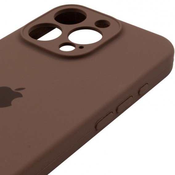 Чохол Silicone Case Full Camera Protective (AA) для Apple iPhone 13 Pro Max (6.7") Коричневий / Brown