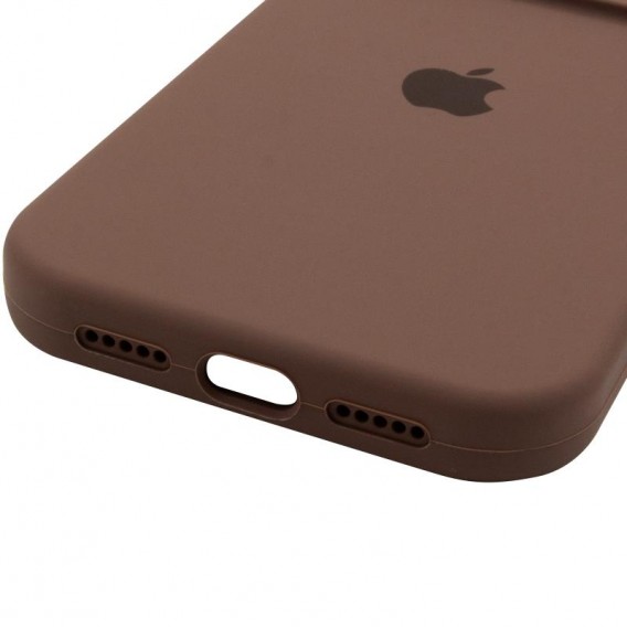 Чохол Silicone Case Full Camera Protective (AA) для Apple iPhone 13 Pro Max (6.7") Коричневий / Brown