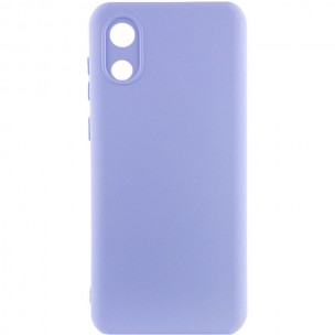 Чохол Silicone Cover Lakshmi Full Camera (A) для Samsung Galaxy A03 Core Бузковий / Dasheen