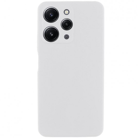 Чохол Silicone Cover Lakshmi Full Camera (AAA) для Xiaomi Redmi 12 Білий / White