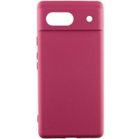 Чохол Silicone Cover Lakshmi Full Camera (AAA) для Google Pixel 7a Бордовий / Plum