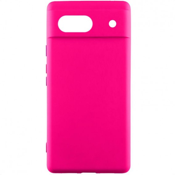 Чехол Silicone Cover Lakshmi Full Camera (AAA) для Google Pixel 7a Розовый / Barbie pink