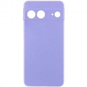 Чохол Silicone Cover Lakshmi Full Camera (AAA) для Google Pixel 8 Бузковий / Dasheen