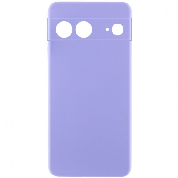 Чохол Silicone Cover Lakshmi Full Camera (AAA) для Google Pixel 8 Бузковий / Dasheen