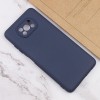 Чехол Silicone Cover Lakshmi Full Camera (AAA) для Xiaomi Poco X3 NFC / Poco X3 Pro Темно-синий / Midnight blue