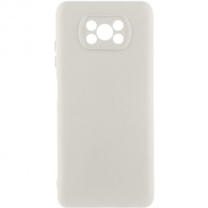 Чехол Silicone Cover Lakshmi Full Camera (AAA) для Xiaomi Poco X3 NFC / Poco X3 Pro Белый / White