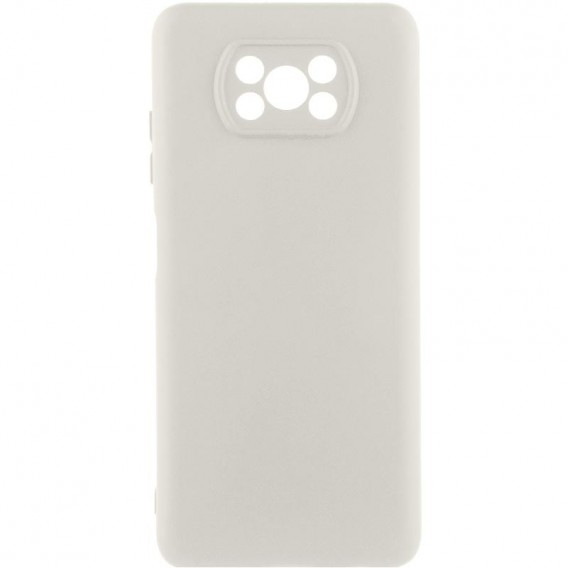 Чехол Silicone Cover Lakshmi Full Camera (AAA) для Xiaomi Poco X3 NFC / Poco X3 Pro Белый / White