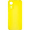 Чехол Silicone Cover Lakshmi Full Camera (AAA) для Oppo A78 4G Желтый / Yellow