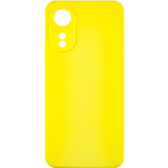 Чехол Silicone Cover Lakshmi Full Camera (AAA) для Oppo A78 4G Желтый / Yellow