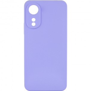 Чехол Silicone Cover Lakshmi Full Camera (AAA) для Oppo A78 4G Сиреневый / Dasheen