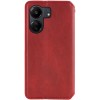 Кожаный чехол-книжка GETMAN Cubic (PU) для Xiaomi Redmi 13C / Poco C65 Красный