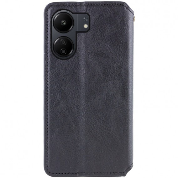 Шкіряний чохол-книжка GETMAN Cubic (PU) для Xiaomi Redmi 13C / Poco C65 Чорний