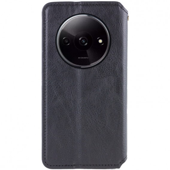 Шкіряний чохол-книжка GETMAN Cubic (PU) для Xiaomi Redmi A3 Чорний