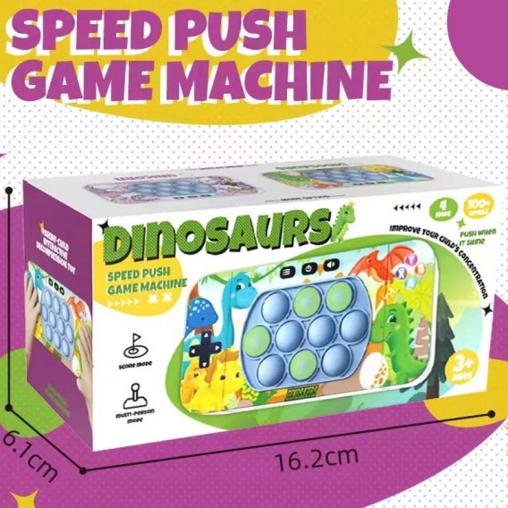 Портативна гра Pop-it Speed Push Game Ver.3 new Dinosaurs