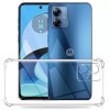 TPU чехол GETMAN Ease logo усиленные углы Full Camera для Motorola Moto G14 Бесцветный (прозрачный)