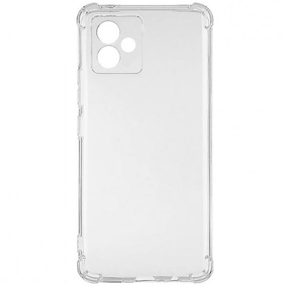 TPU чехол GETMAN Ease logo усиленные углы Full Camera для Motorola Moto G14 Бесцветный (прозрачный)