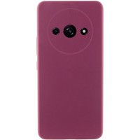 Чехол Silicone Cover Lakshmi Full Camera (AAA) для Xiaomi Redmi A3 Бордовый / Plum