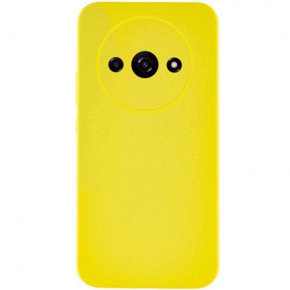 Чехол Silicone Cover Lakshmi Full Camera (AAA) для Xiaomi Redmi A3 Желтый / Yellow