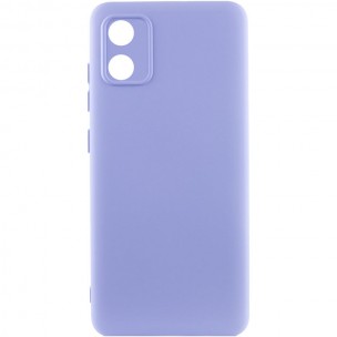 Чохол Silicone Cover Lakshmi Full Camera (AA) для Motorola Moto E13 Бузковий / Dasheen