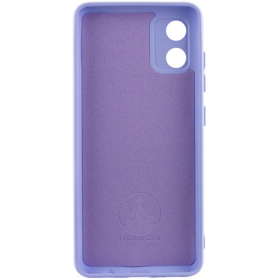 Чохол Silicone Cover Lakshmi Full Camera (AA) для Motorola Moto E13 Бузковий / Dasheen