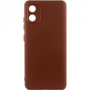 Чохол Silicone Cover Lakshmi Full Camera (AA) для Motorola Moto E13 Коричневий / Brown