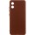 Чохол Silicone Cover Lakshmi Full Camera (AA) для Motorola Moto E13 Коричневий / Brown