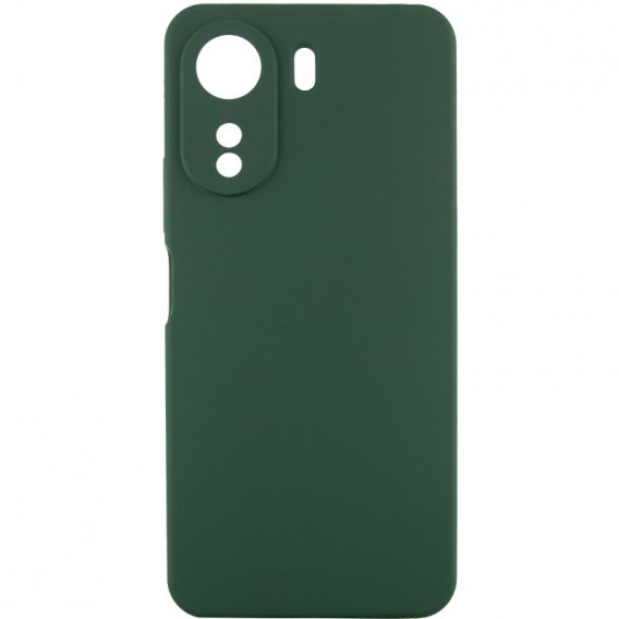 Чохол Silicone Cover Lakshmi Full Camera (AA) для Xiaomi Redmi 13C / Poco C65 Зелений / Dark green