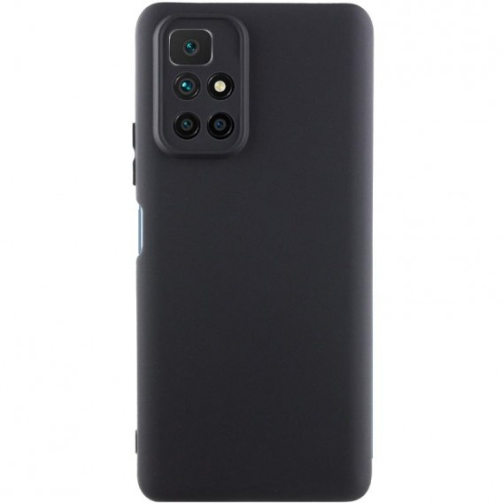 Чохол TPU GETMAN Liquid Silk Full Camera для Xiaomi Redmi 10 Чорний / Black