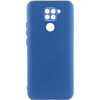 Чохол TPU GETMAN Liquid Silk Full Camera для Xiaomi Redmi Note 9 / Redmi 10X Синій / Navy Blue