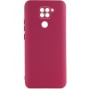 Чохол TPU GETMAN Liquid Silk Full Camera для Xiaomi Redmi Note 9 / Redmi 10X Бордовий / Marsala