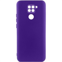 Чохол TPU GETMAN Liquid Silk Full Camera для Xiaomi Redmi Note 9 / Redmi 10X Фіолетовий / Ultra Violet