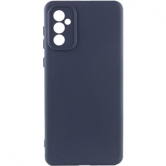 Чохол TPU GETMAN Liquid Silk Full Camera для Samsung Galaxy S24 FE Синій / Midnight Blue