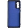 Чохол TPU GETMAN Liquid Silk Full Camera для Samsung Galaxy S24 FE Синій / Midnight Blue