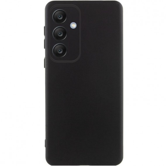 Чохол TPU GETMAN Liquid Silk Full Camera для Samsung Galaxy S24 FE Чорний / Black