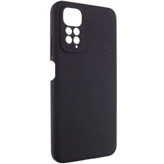 Чохол TPU GETMAN Liquid Silk Full Camera для Xiaomi Redmi Note 11 (Global) / Note 11S Чорний / Black