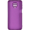 Чохол TPU GETMAN Liquid Silk Full Camera для Xiaomi Redmi Note 9s / Note 9 Pro / Note 9 Pro Max Фіолетовий / Purple