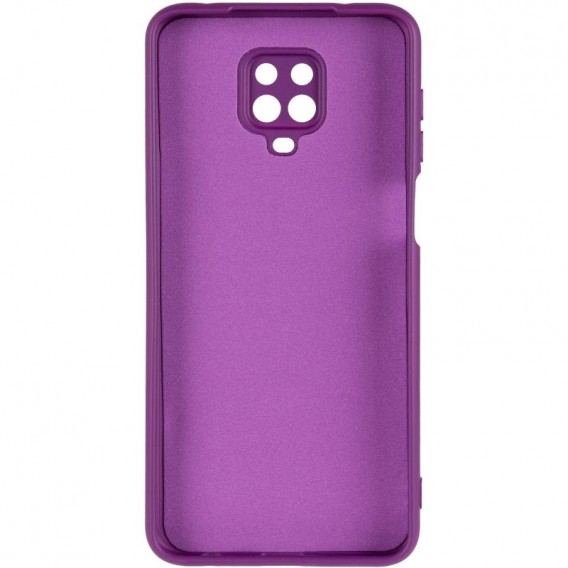 Чохол TPU GETMAN Liquid Silk Full Camera для Xiaomi Redmi Note 9s / Note 9 Pro / Note 9 Pro Max Фіолетовий / Purple