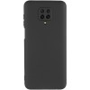 Чохол TPU GETMAN Liquid Silk Full Camera для Xiaomi Redmi Note 9s / Note 9 Pro / Note 9 Pro Max Чорний / Black