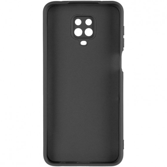 Чохол TPU GETMAN Liquid Silk Full Camera для Xiaomi Redmi Note 9s / Note 9 Pro / Note 9 Pro Max Чорний / Black