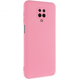 Чохол TPU GETMAN Liquid Silk Full Camera для Xiaomi Redmi Note 9s / Note 9 Pro / Note 9 Pro Max Рожевий / Pink