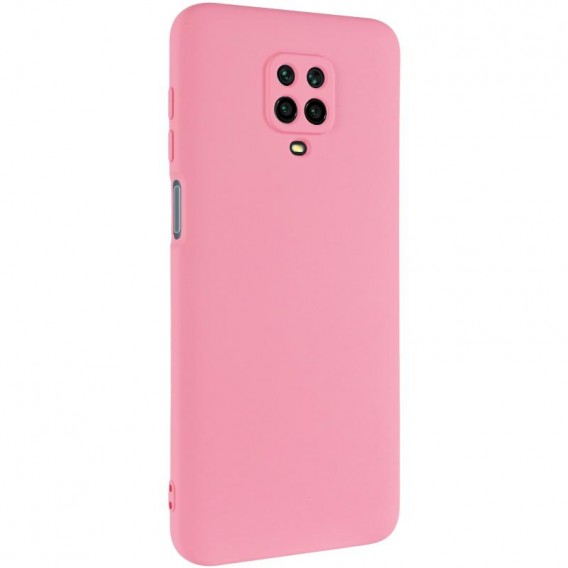 Чехол TPU GETMAN Liquid Silk Full Camera для Xiaomi Redmi Note 9s / Note 9 Pro / Note 9 Pro Max Розовый / Pink